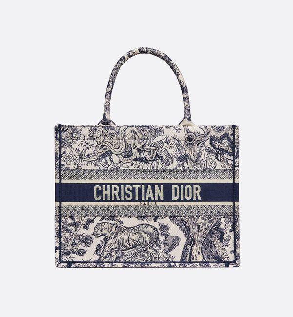 Dior Tiger bag in blue fabric