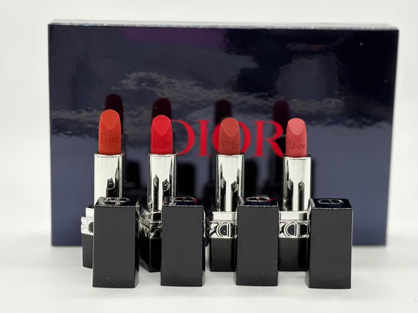 Dior Rouge Mini Lipstick Set – Velvet Matte  (4 Shades)