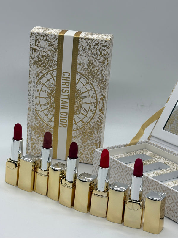 Christian Dior Mini Lipstick Set – Limited Gold Collector Edition (5 Shades)