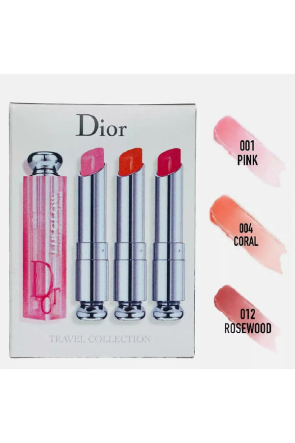Dior Lip Glow Balm – Travel Collection (3 Shades: 001, 004, 012)