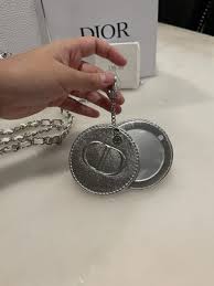 DIOR SILVER KEY RING MIRROR