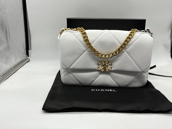 Chanel VIP WHITE Leather Handbag