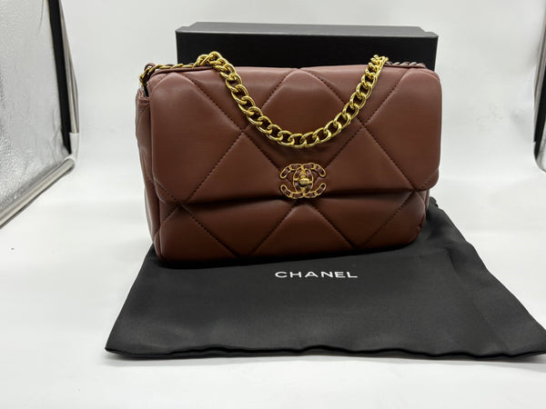 Chanel VIP BROWN Leather Handbag