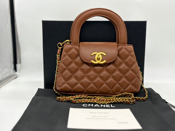 Chanel mini kelly Leather Handbag
