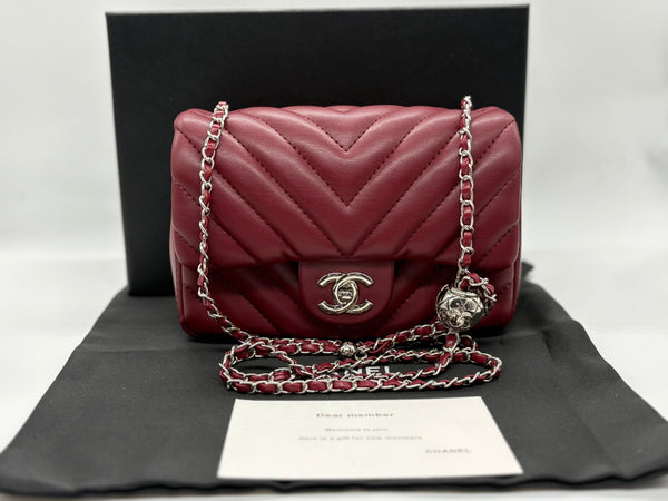 Chanel sliver hardware  Leather Handbag